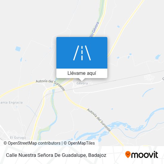 Mapa Calle Nuestra Señora De Guadalupe