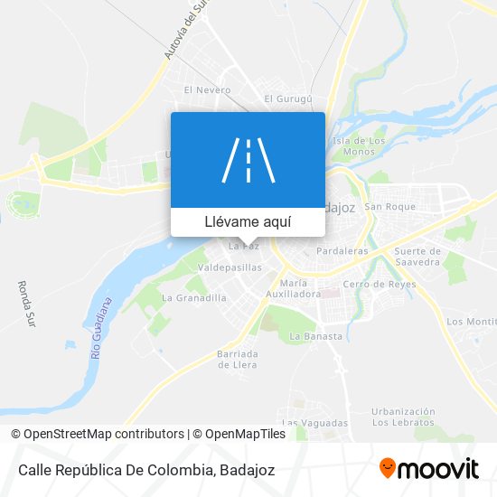 Mapa Calle República De Colombia