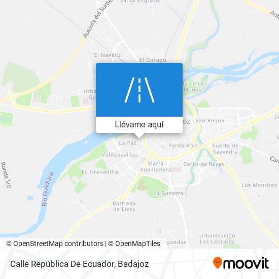 Mapa Calle República De Ecuador