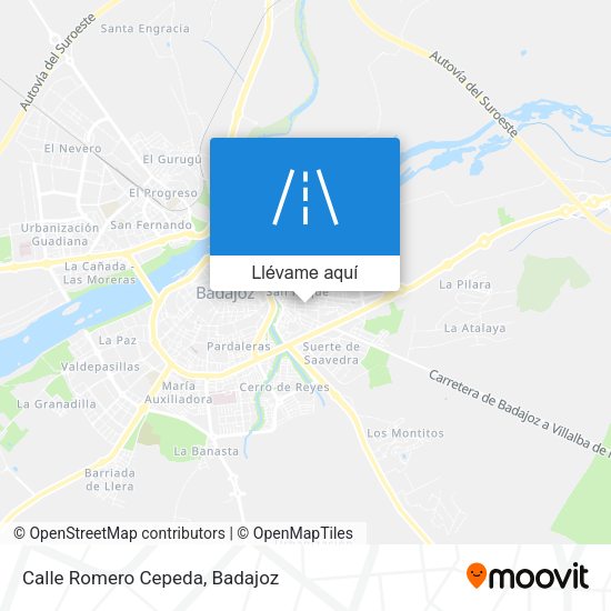 Mapa Calle Romero Cepeda
