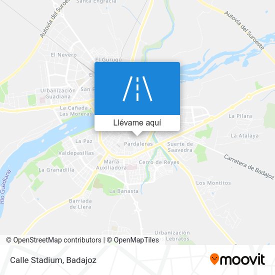 Mapa Calle Stadium