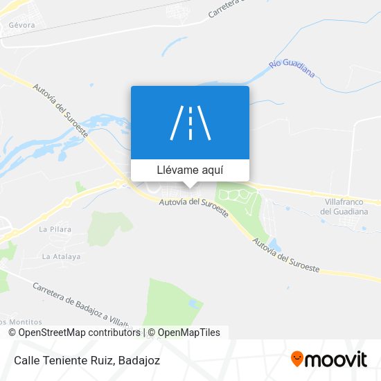 Mapa Calle Teniente Ruiz