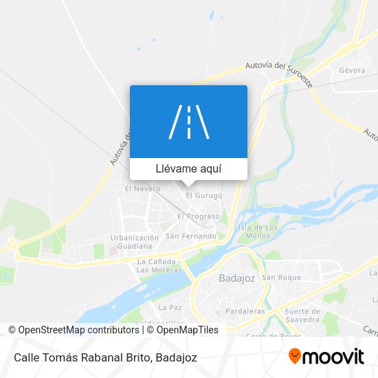 Mapa Calle Tomás Rabanal Brito