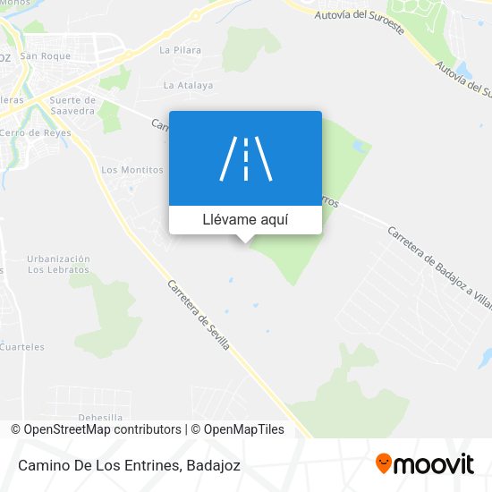 Mapa Camino De Los Entrines