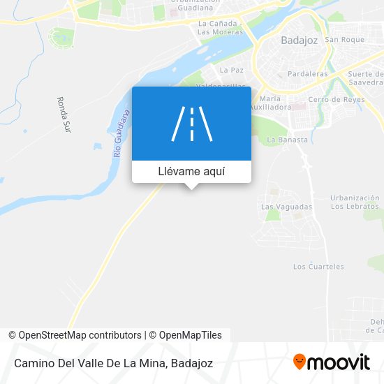 Mapa Camino Del Valle De La Mina