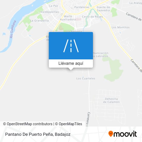 Mapa Pantano De Puerto Peña