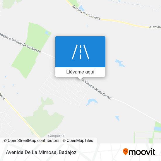Mapa Avenida De La Mimosa