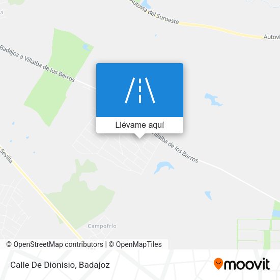 Mapa Calle De Dionisio