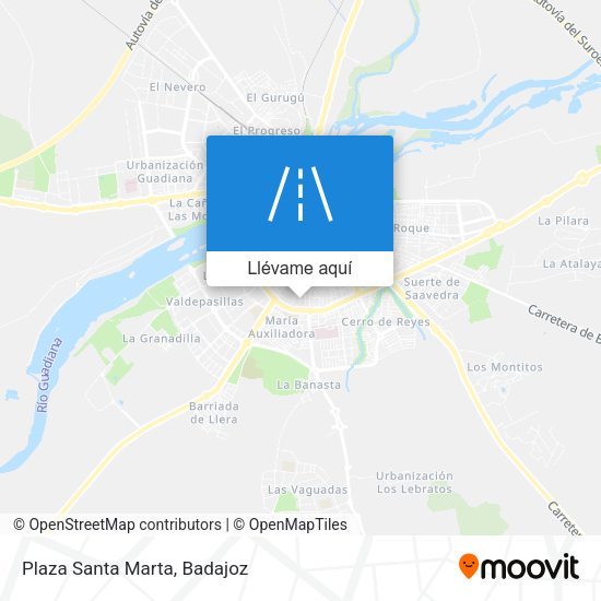 Mapa Plaza Santa Marta