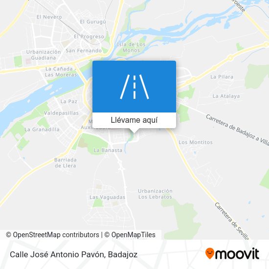Mapa Calle José Antonio Pavón