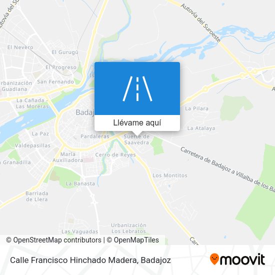 Mapa Calle Francisco Hinchado Madera