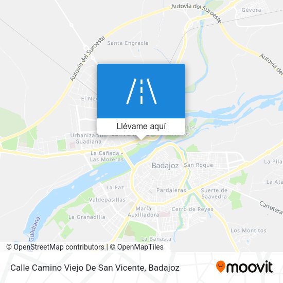 Mapa Calle Camino Viejo De San Vicente