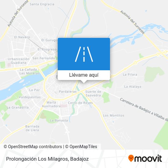 Mapa Prolongación Los Milagros