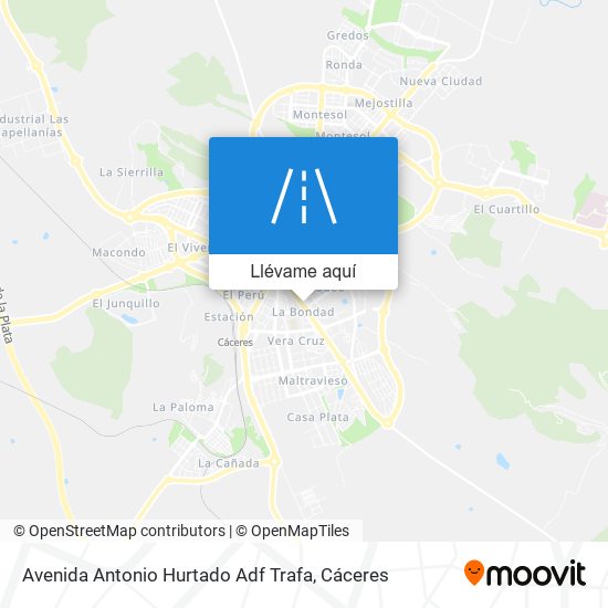 Mapa Avenida Antonio Hurtado Adf Trafa