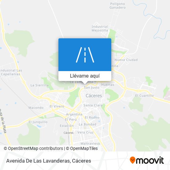Mapa Avenida De Las Lavanderas