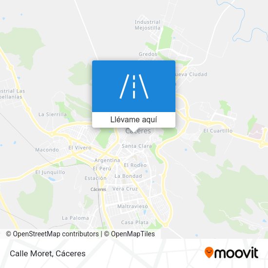 Mapa Calle Moret