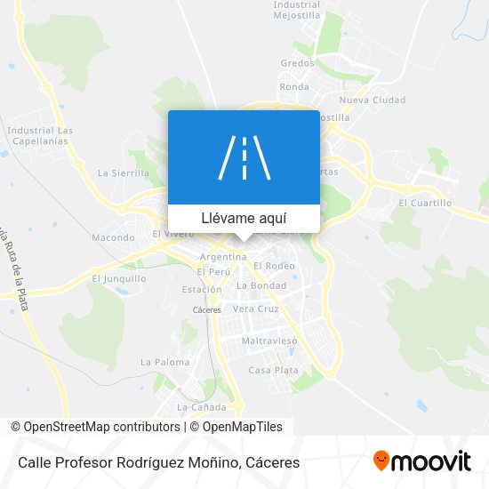 Mapa Calle Profesor Rodríguez Moñino