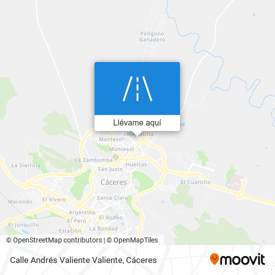 Mapa Calle Andrés Valiente Valiente