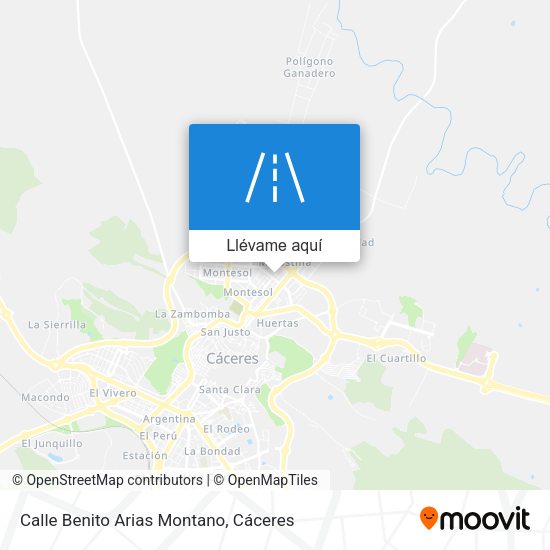 Mapa Calle Benito Arias Montano
