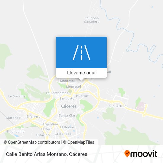 Mapa Calle Benito Arias Montano