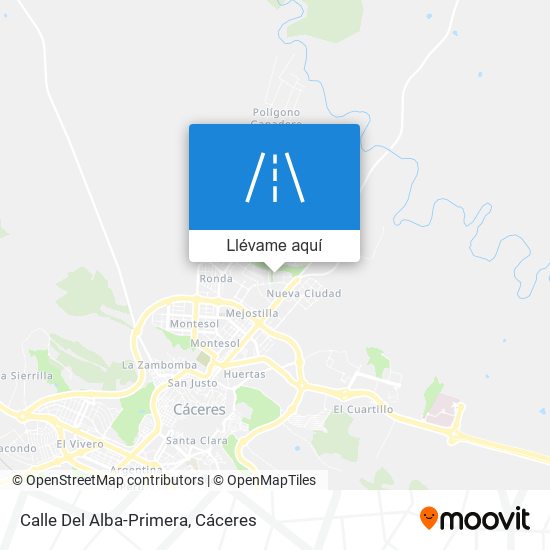 Mapa Calle Del Alba-Primera