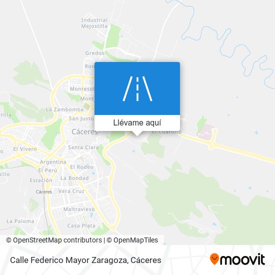 Mapa Calle Federico Mayor Zaragoza