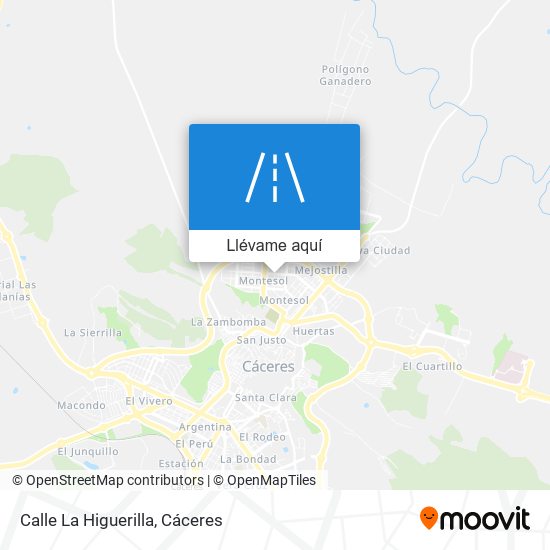 Mapa Calle La Higuerilla