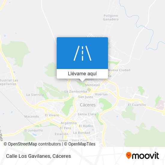 Mapa Calle Los Gavilanes