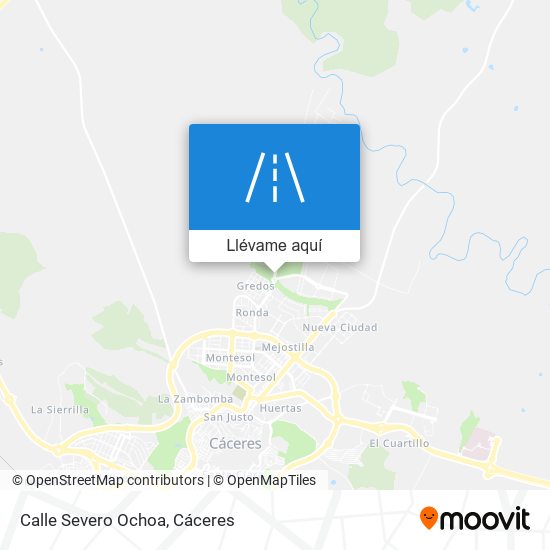 Mapa Calle Severo Ochoa