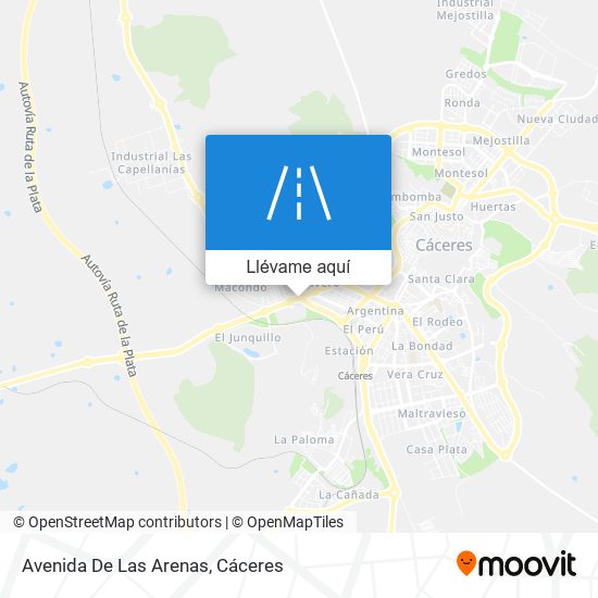 Mapa Avenida De Las Arenas