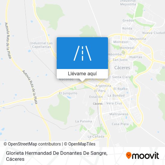 Mapa Glorieta Hermandad De Donantes De Sangre