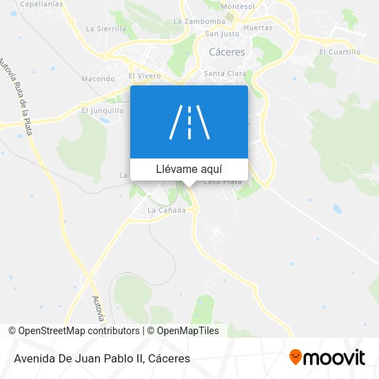 Mapa Avenida De Juan Pablo II