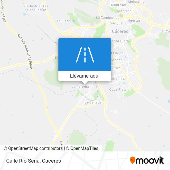 Mapa Calle Río Sena