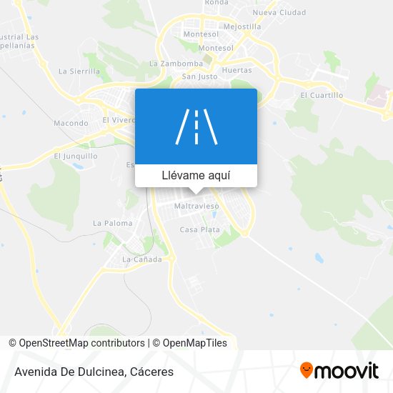Mapa Avenida De Dulcinea