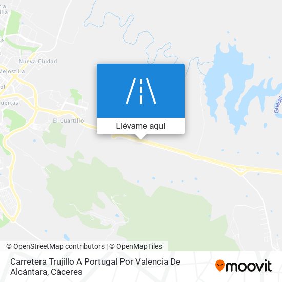 Mapa Carretera Trujillo A Portugal Por Valencia De Alcántara