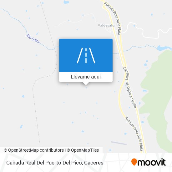 Mapa Cañada Real Del Puerto Del Pico