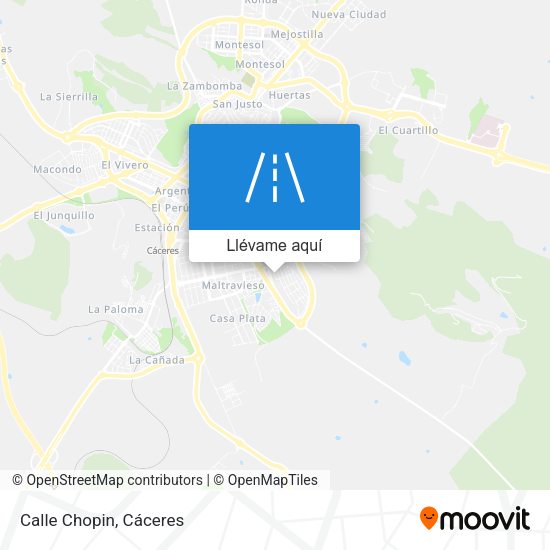 Mapa Calle Chopin