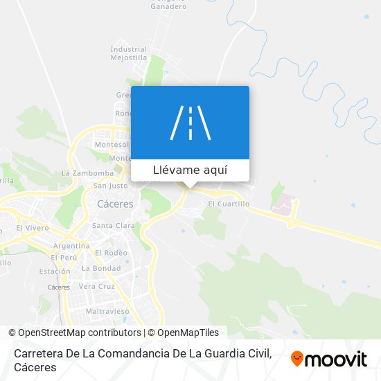 Mapa Carretera De La Comandancia De La Guardia Civil
