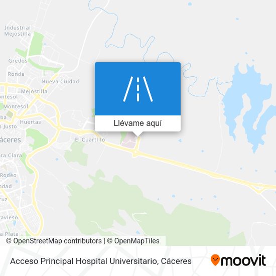 Mapa Acceso Principal Hospital Universitario