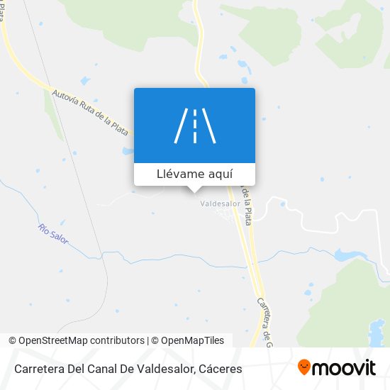 Mapa Carretera Del Canal De Valdesalor
