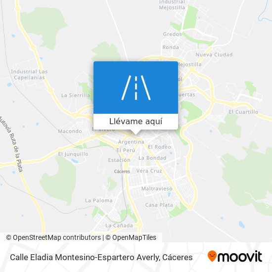 Mapa Calle Eladia Montesino-Espartero Averly