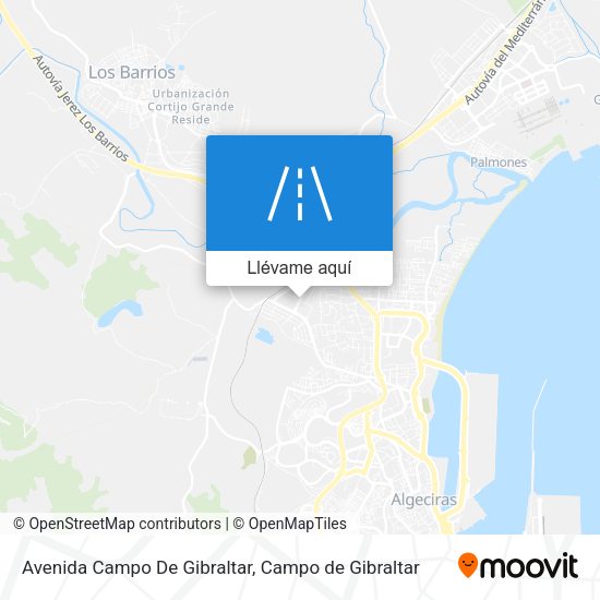 Mapa Avenida Campo De Gibraltar
