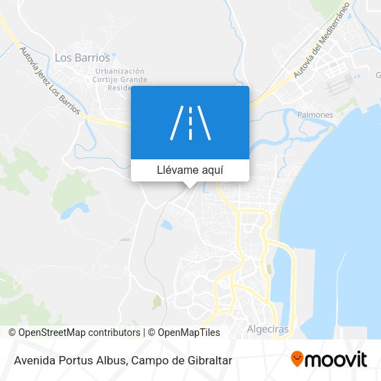 Mapa Avenida Portus Albus