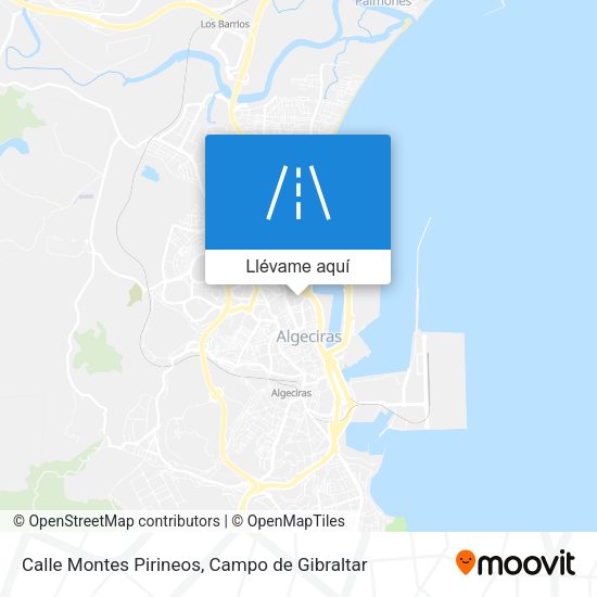 Mapa Calle Montes Pirineos