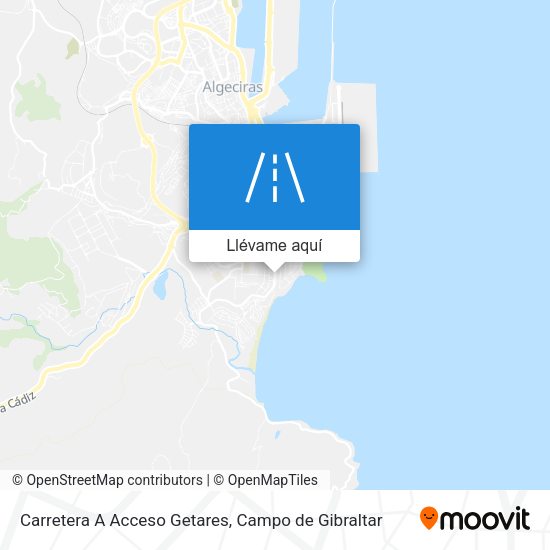 Mapa Carretera A Acceso Getares