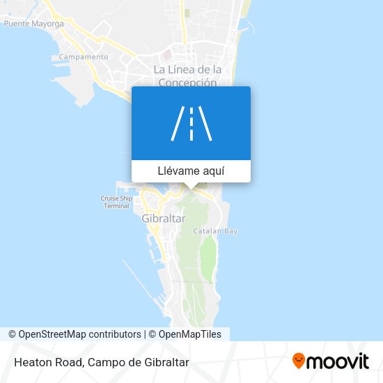 Mapa Heaton Road