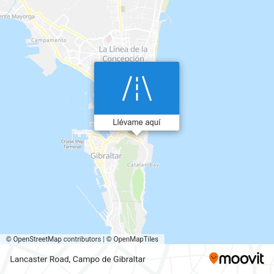 Mapa Lancaster Road