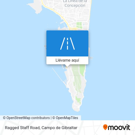 Mapa Ragged Staff Road