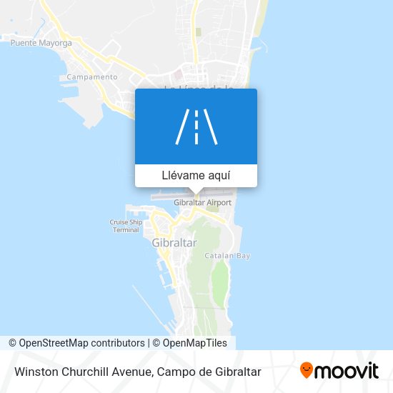 Mapa Winston Churchill Avenue