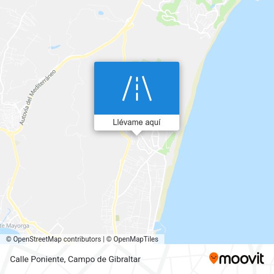 Mapa Calle Poniente